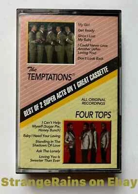 K-Tel Temptations / Four Tops Best of 2 Super Acts - Cassette Tape - PLAY TESTED - Image 1 of 4