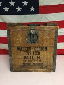 Rare Antique Walker-Gordon Certified Milk Crate Dairy New York City 1929. - Picture 1 of 21