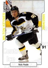 2004-05 UK British Elite Milton Keynes Lightning #19 Nick Poole