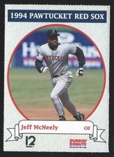 1994 2001 2003 Dunkin' Donuts Pawtucket Red Sox Minor League Baseball Card  PICK
