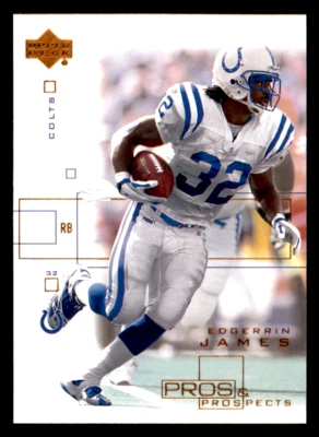 2001 Upper Deck Pros & Prospects #37 Edgerrin James - Image 1 of 2