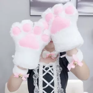 Katzenpfoten Pfoten Fuchs Katze - für Cosplay Anime Manga Kawaii in Weiß - Picture 1 of 4