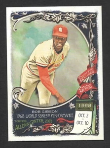 2023 Topps Allen & Ginter BOB GIBSON Spotless Spans -ST. LOUIS CARDINALS- #SS-3 - Picture 1 of 1