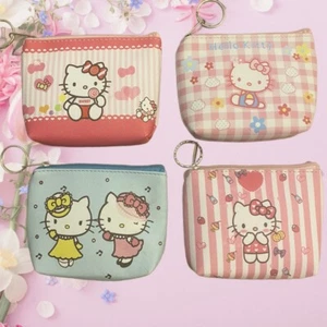 Hello Kitty Geldbörse mit Reißverschluss, Ausweis, Karten Portemonnaie mit Schlüsselring - Bild 1 von 10