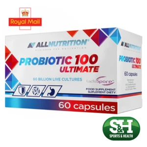 Probiotic 100 Ultimate 60 capsules AllNutrition 60 Billion Cultures Lacto Spore - Picture 1 of 7