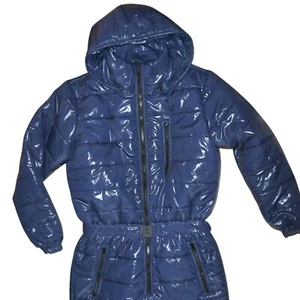 Glanznylon shiny Overall PK Suit Schneeoverall Dunkelblau 2XL 15 mm Füllung - Bild 1 von 3