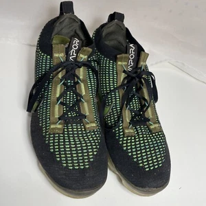 Nike Air Vapormax 2021 FK Flyknit Black Khaki Green Teal DQ7640-001 sz 9.5 - Picture 1 of 20