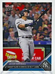 2023 Topps NOW Jasson Dominguez BLUE PARALLEL /49 #812 - Picture 1 of 2