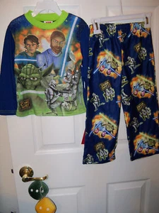 Clone Star Wars Blue Flame Resistant BG Pajama PJ Boys 2 Piece Set Size 4 NWT - Picture 1 of 1