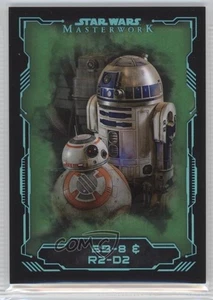 2016 Topps Star Wars Masterwork Green Metallic 16/50 BB-8 & R2-D2 #68 p9d - Picture 1 of 3