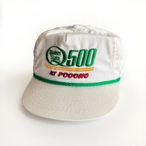 Quaker State 500 At Pocono Trucker Hat SnapBack 1988 Genuine Vintage Rare Racing - Picture 1 of 16