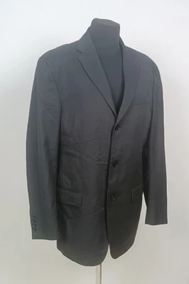 DKNY Blazer Hombre Talla L Gris Rayas 3 Botones Foto 1 de 4