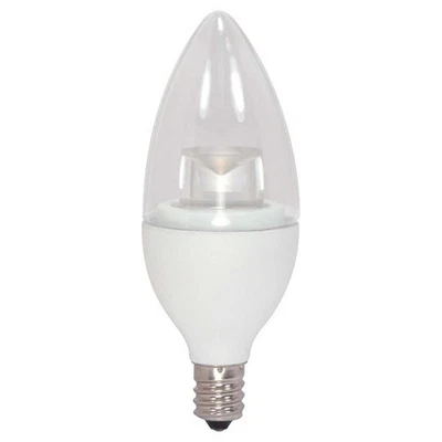 Satco 4.5w B11 Candelabra base 300Lm 3000K Dimmable LED Light Bulb - 40w Equiv - Image 1 of 2