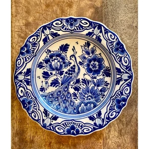 60er Jahre Vintage DP Delft handbemalt signiert 6,25" Wandteller  - Bild 1 von 3