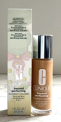 Clinique Beyond Perfecting Foundation + Concealer WN Honey Wheat 1 fl oz NIB - Image 1 of 4