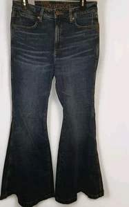 Wrangler Retro High Rise Bailey Flare Jeans Women's 29X32 Blue Denim Jean NEW - Picture 1 of 12