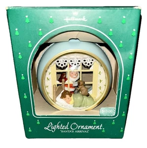 Hallmark Ornament Vintage 1984 Ornament Lighted Ornament "Santa's Arrival" New - Picture 1 of 7