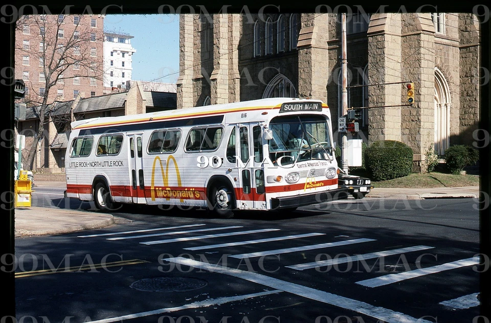 CAT. Autobús GM #816. Little Rock (AR). Diapositiva original 1987. Foto 1 de 1