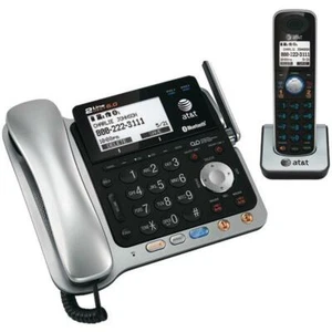 AT&T TL86109 2-liniowe przewodowe/bezprzewodowe systemy telefoniczne (przewodowe systemy bazowe i pojedyncza słuchawka) - Zdjęcie 1 z 1