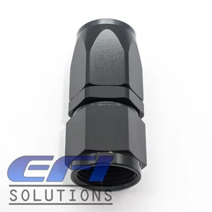 Straight Full Flow Taper Series Hose Fitting AN8 Black 101-08BLK For 100 Series  - Picture 1 of 1