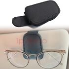 1pcs Black Car Sun Visor Magnetic Leather Sunglasses Holders Eyeglasses Clip
