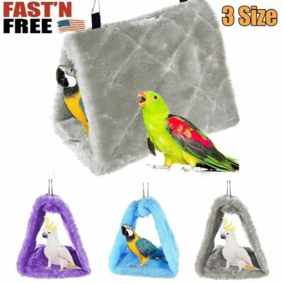 Pájaro Loro Hamaca Colgante Cueva Jaula Peluche Acurrucarse Happy Hut Tienda Cama Literas Juguetes Foto 1 de 4