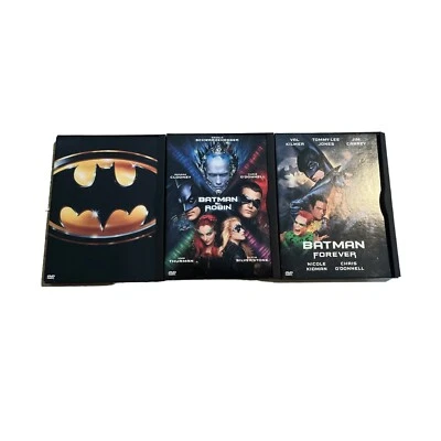 Batman DVD Lot Of 3 - Batman, Batman Forever, Batman & Robin Rare Snap Case — 第 1/4 张图片