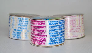 3X Celebration Birthday & Baby Shower Multicolor Curling Ribbon 300ft total - Picture 1 of 6