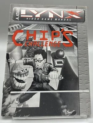 Chip's Challenge (Atari Lynx, 1989) Manual Only - Image 1 of 2