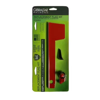 Kit Bandera Buzón Aluminio Repuesto Rojo Foto 1 de 4