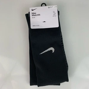 Nike Dri Fit Matchfit Soccer Socks Knee High OTC Black Size 3Y-5Y CV1956-010 NEW - Picture 1 of 4