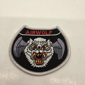 Ferro da stiro largo 3" ricamato a tema Airwolf su toppa - Foto 1 di 3
