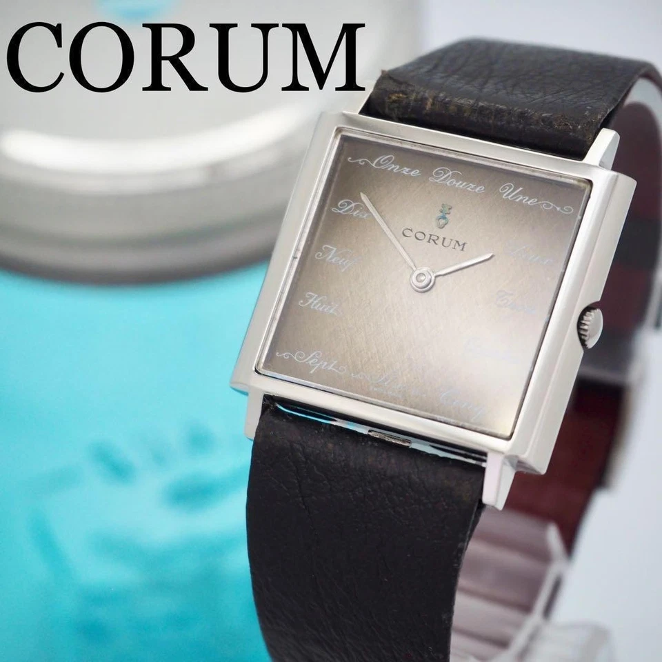Reloj cuadrado vintage 734 CORUM Buckingham para hombre, de lujo Foto 1 de 4