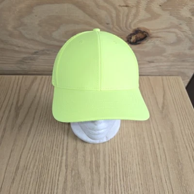 Sombrero de seguridad verde neón grandes accesorios carcasa semi dura nuevo sin etiquetas correa ajustable Foto 1 de 4