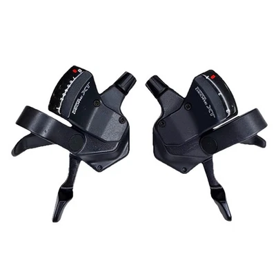 Vintage Shimano Deore XT SL-M740 Mountain Bike Trigger  3 X 8 Speed Shifter Set - Image 1 of 4
