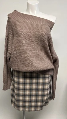 Minifalda a Cuadros Vintage Estilo Y2K Azul Marino Antigua XL Academia Preppy Años 90 Grunge Marrón Foto 1 de 4