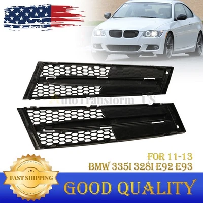 Driver Passenger Side Front Bumper Outer Grille Fits BMW 335i 328i E92 E93 11-13 Foto 1 de 4