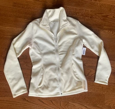 Chaqueta polar blanca Old Navy para mujer talla pequeña NUEVA Foto 1 de 3