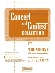Concert & Contest Collection for Trombone Solo Piano Sheet Music Rubank Book - Picture 1 of 1