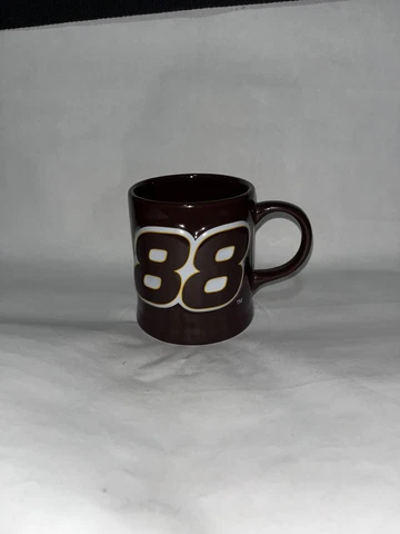 NASCAR Dale Jarrett #88 Coffee Cup Mug Robert Yates Racing 3D Raised Logo Cover