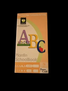 Provo Craft: Cricut Font Cartridge Plantin SchoolBook W/ Keyboard And Box - Picture 1 of 3