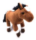 Plush Stuffed Animal Fabric Animal Horse Braun Standing Comtois 10 3/16in