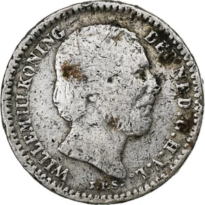 [#1211615] Netherlands, William III, 10 Cents, 1887, Silver, F, KM:80 - Picture 1 of 2