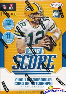 2018 Score Football EXCLUSIVE Sealed Blaster Box-AUTO/MEM-Josh Allen/Lamar RC YR