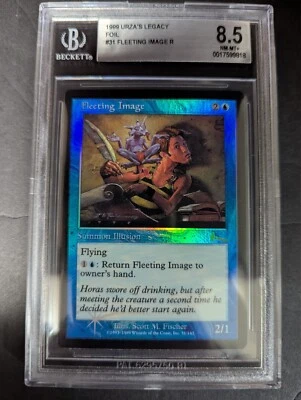 mtg 1999 URZA'S LEGACY FOIL #31 FLEETING IMAGE R BGS 8.5 PSA - Image 1 of 2