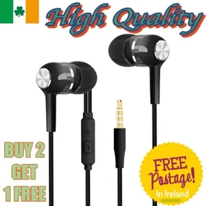 Earphones Wired EarBuds in Ear Headphones Stereo Music Headset Mic 3.5mm Bass - Picture 1 of 5