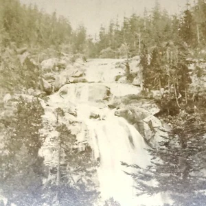 Cauterets Chute Supérieure Photographie Originale 1875 albumen Cabinet 9x15cm - Picture 1 of 6