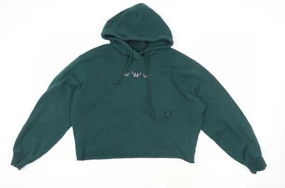 Hollister Green Embroidered Pullover Hoodie Medium - Image 1 of 4