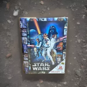 Disney STAR WARS 3D PUZZLE 300 pcs, 12” x 18” Puzzle, Book-Shaped Puzzle TIN NIB - Picture 1 of 12