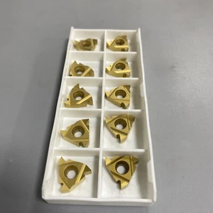 10pcs 16ER AG55 735 Carbide insert External thread turning Holder insert 3/8 - Picture 1 of 4
